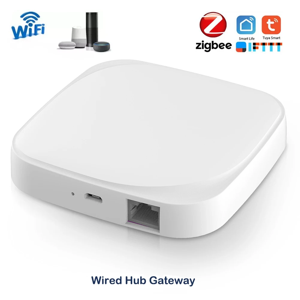 YZG11-Válvula de Agua Tuya ZigBee Smart Life, controlador WiFi, Hub de enlace, aplicación con cable, sistema de automatización de domótica