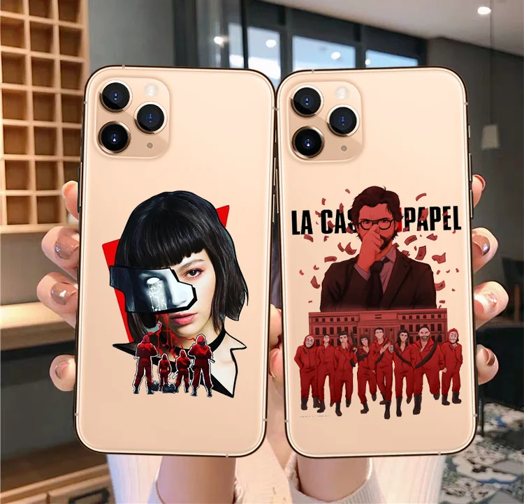 La Casa De Papel Money Heist Phone Case For iPhone XS 7 8Plus MAX XR SE 5 5S 6 6S Plus X10 Soft silicone back Cover | Мобильные