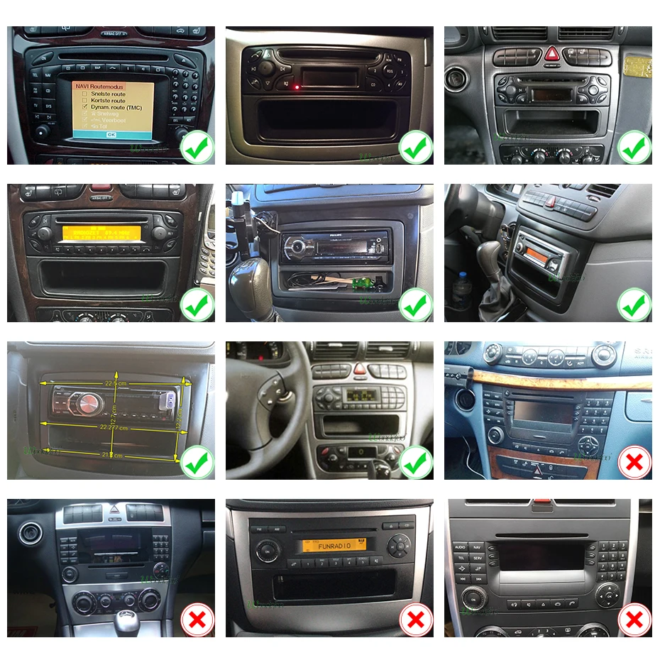 Top DSP IPS 4G 64G Android 9.0 Car DVD PLAYER For Mercedes Benz W209 W203 M ML W163 Viano W639 Vito Vaneo GPS radio stereo PC 5