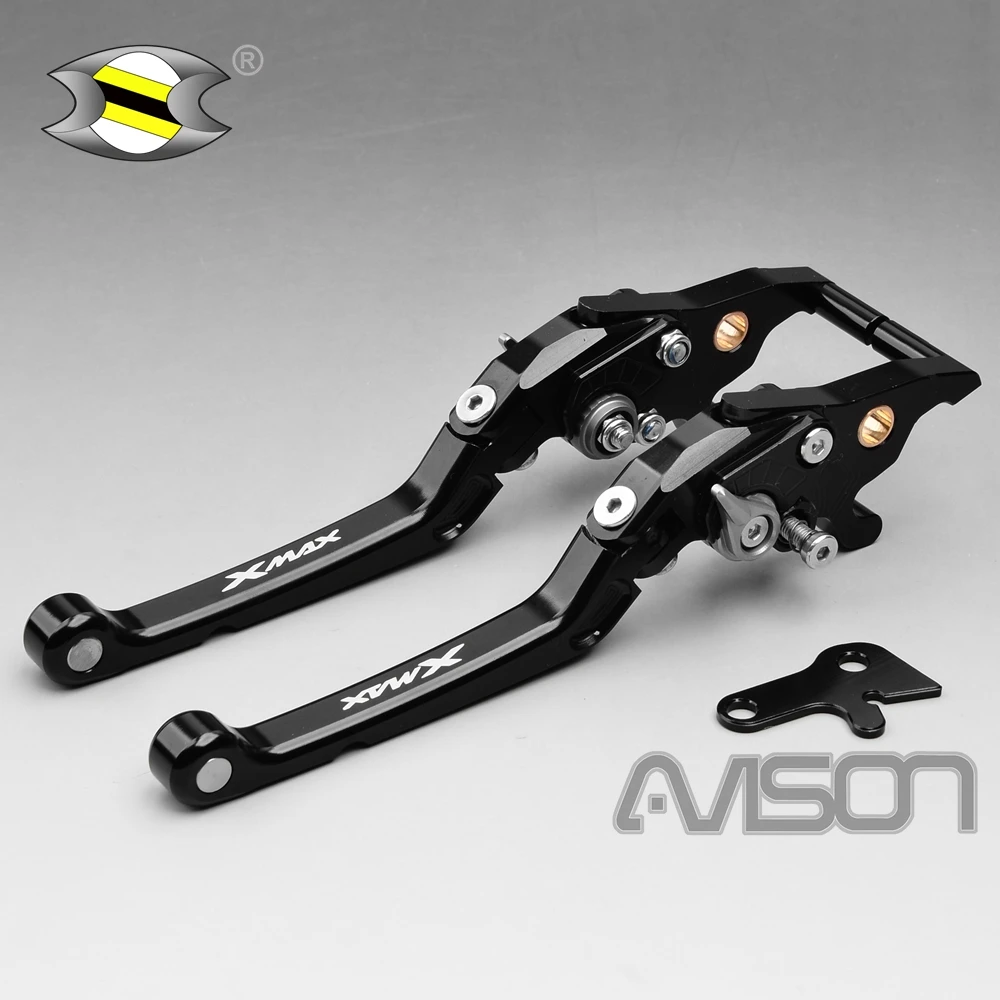 For Yamaha X MAX XMAX 300 125 400- Parking Lock Brake Levers CNC Xmax250 18-19 Automatic Locking Modified BrakeLevers - Цвет: Серый