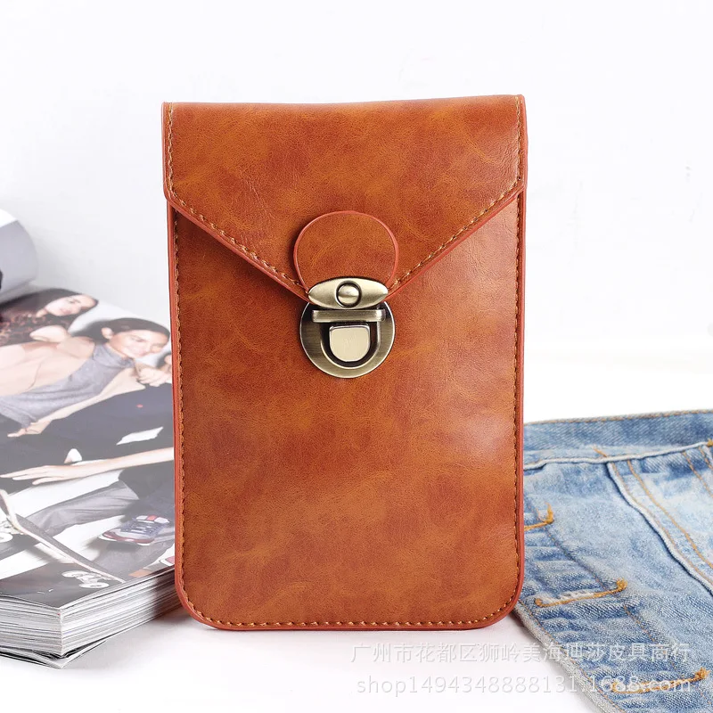 

Men Small Wallet Wear Leather Belt Small Wallet Outdoor Multi-functional Verticle Mobile Phone Waist Bag