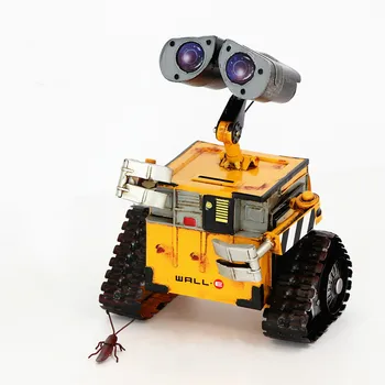 

Piggy Bank A Robot with a Lot of Time on His Hands Money Box Coin Saving Box Retro Iron Robot Model WALL-E Decorative Crafts