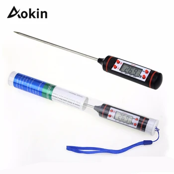 

Digital Cooking Foods Termometer of Meat FOR CHURRASCO Kitchen Probe Milk Water Liquid Oil Forum Digital thermometer TP101