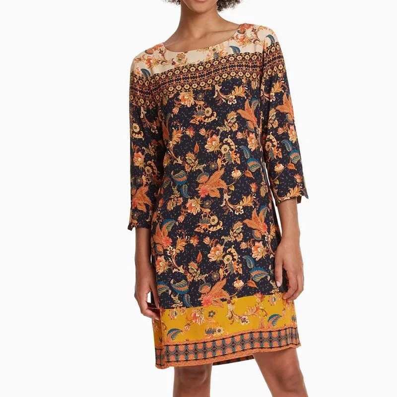 2 DESIGUAL Новое асимметричное испанское платье shishang more DESIGUAL - Цвет: 2