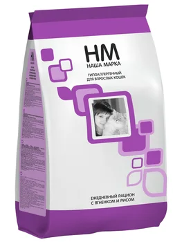 

Our brand Our brand hypoallergenic for adult cats with lamb and rice