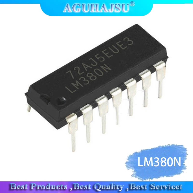 5 шт. LM380N LM380 380N DIP-14 аудио усилитель чип новый оригинальный | Электронные