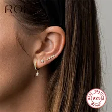 ROXI Серьга Морская звезда Настоящее серебро 925 пробы Серьги для женщин роскошный с австрийским кристаллом комплет ювелирного украшения moonrocy корейские серьги