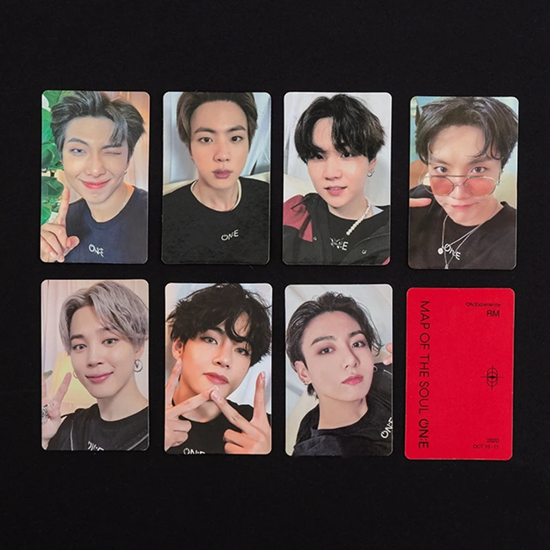 7PCS/set KPOP South Korean Groups Albums Bangtan Boys New Album Map of The Soul on: E Concert DVD Ordinary Same Card