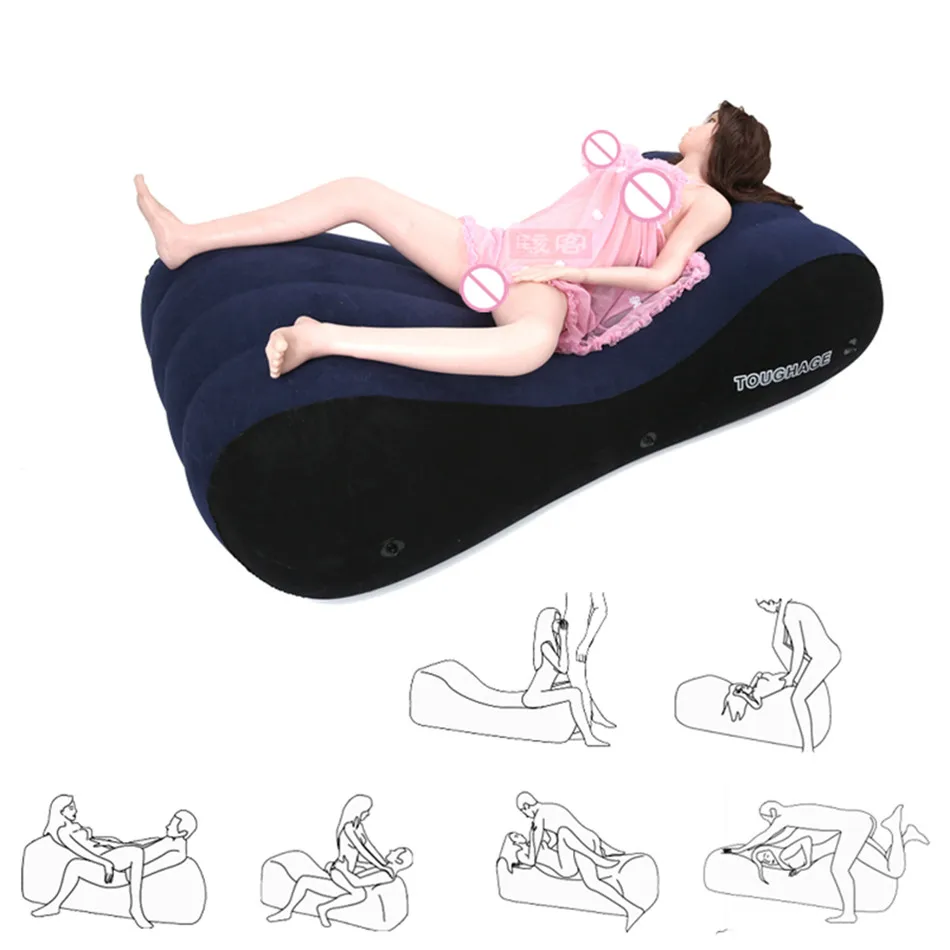 Toughage Inflatable Sex Sofa Bed Furniture Sex Toys for Couples Love Sex Chair Pillow Cushion Erotic Sofa Adult Sex Furniture 2