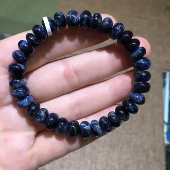 

9.2mm Natural Namibia Blue Pietersite Bracelet Gemstone Love Gift Abacus Beads Fashion Bracelet For Women Men AAAAA