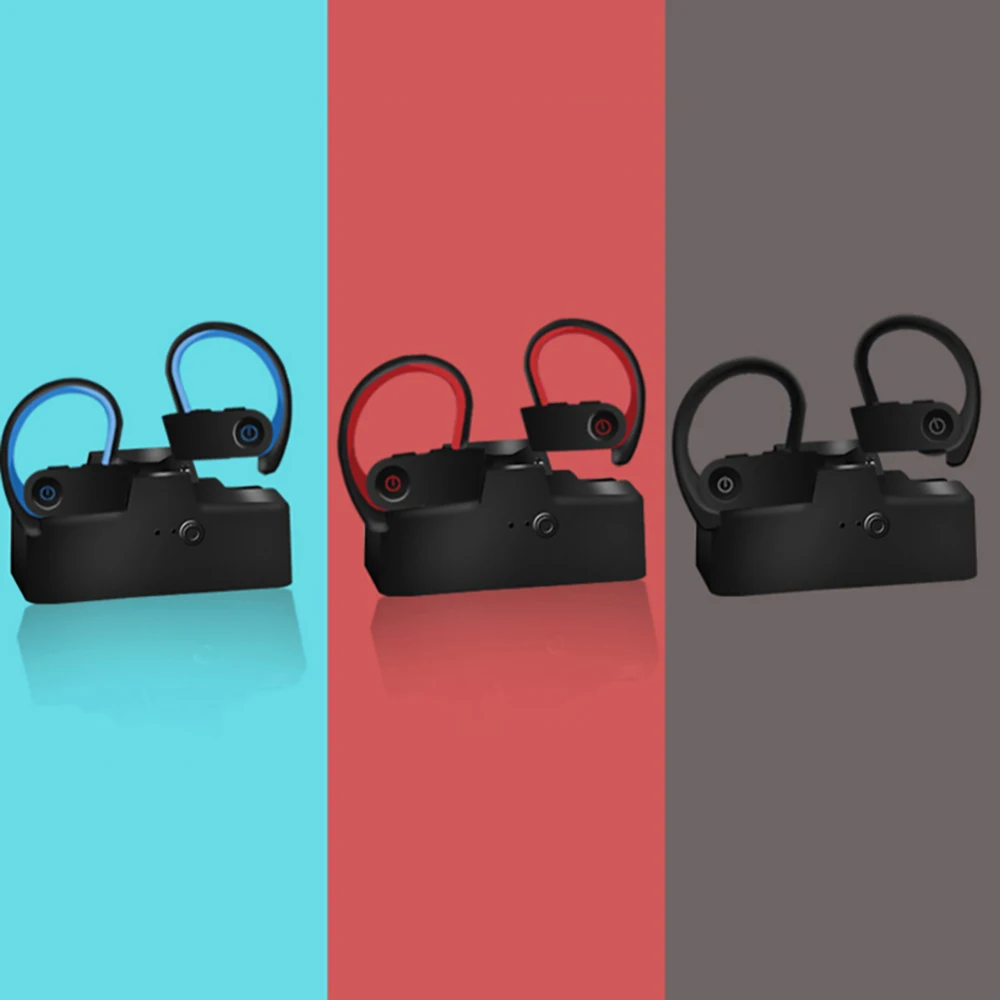 TWS Earphone Wireless Sport Bluetooth 5 0 Headset Earhook Stereo Headphone with Microphone for xiaomi iPhone All Smart Phone