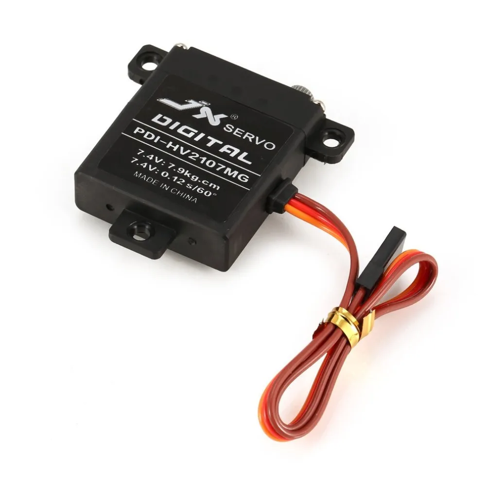 4 шт. JX PDI-HV2107MG 7,9 кг рулевой крутящий момент Мини цифровой металлический механизм сердечника сервопривод для RC самолет с неподвижным крылом самолета