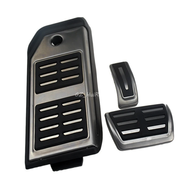 Car accessories 3pcs Stainless Steel Fuel Gas Brake Footrest Pedal Pad