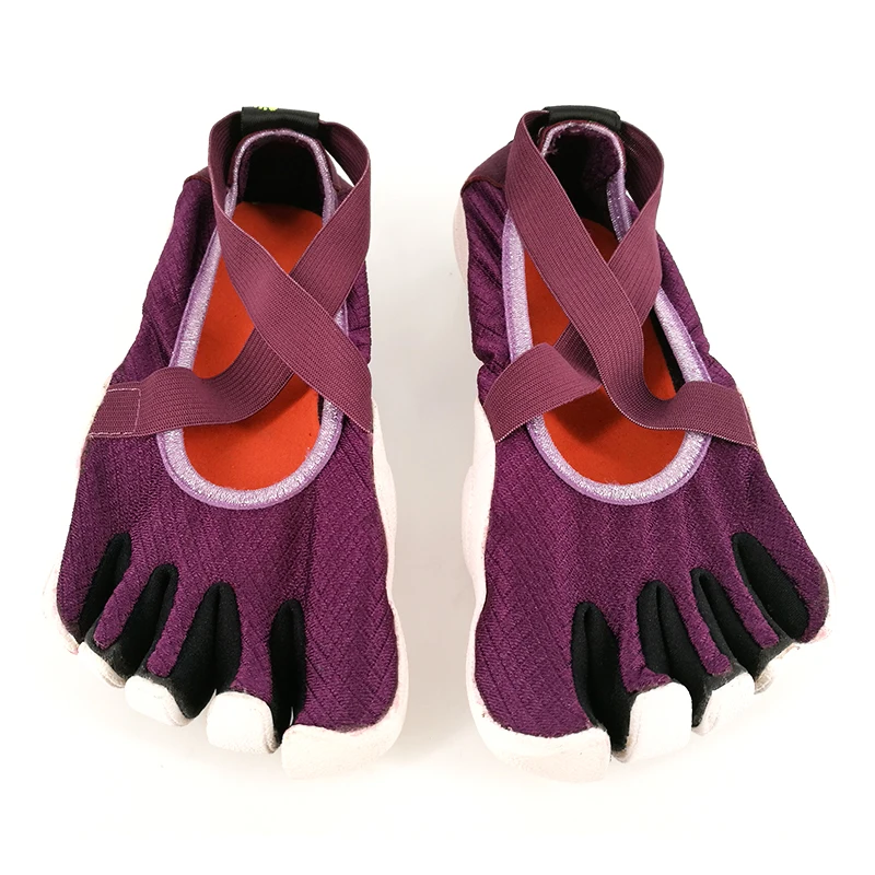 IDEALSLIM, 5 пальцев, мужская обувь, для спорта на открытом воздухе, для бега, 5 пальцев, дышащие, износостойкие, 5 пальцев, кроссовки - Цвет: Purple