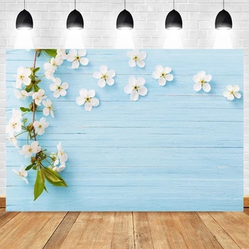 

Happy Easter Wood Board Flower Spring Backdrop Vinyl Photography Background For Photo Studio Photophone Photozone Photocall Prop