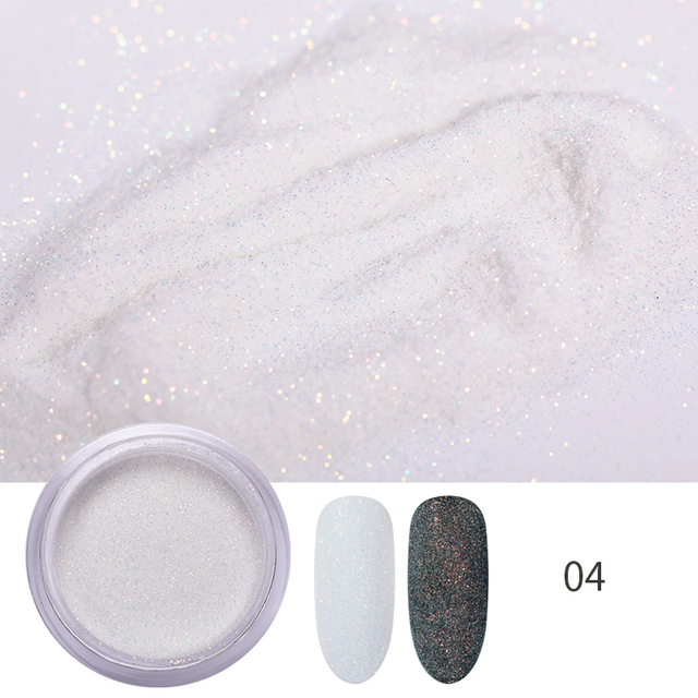 Nail Powder Glitter Sugar Sparkling Dust Hair Wool Pigment Shinning Nail Art Decoration Tips Gradient Crhome
