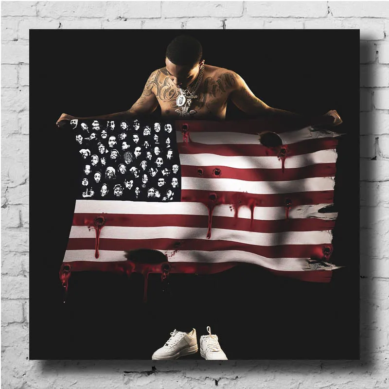 P341 G Herbo Ptsd Chance Rapper Lil Uzi Vert Musik Album Abdeckung Art Silk Print Poster Wand Leinwand 32x32 27x27 20x20inch Painting Calligraphy Aliexpress