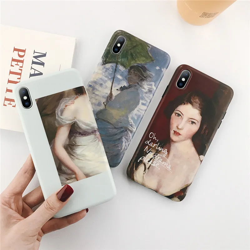 KJOEW художественный женский чехол для телефона с рисунком &quotКартина маслом&quot iPhone