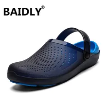 Новинка; мужские сандалии; летние шлепанцы; Мужская Уличная пляжная Повседневная обувь; недорогие мужские сандалии для сада; водонепроницаемая обувь; Sandalia Masculina