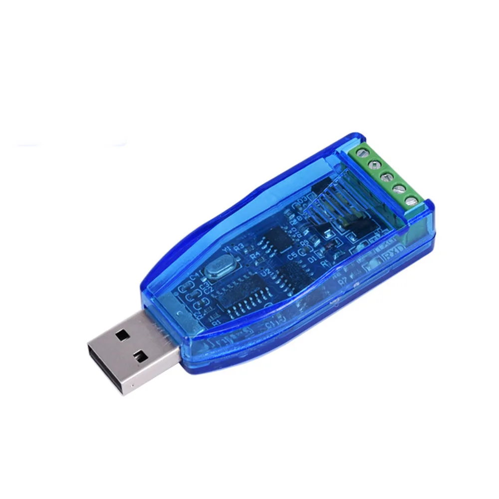 Новый промышленный USB к RS485 конвертер обновление защиты RS 485 адаптер пластик