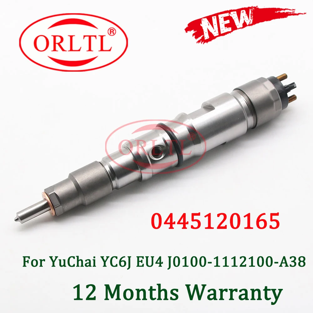 ORLTL 0 445 120 165 Fuel Injector 0445120165 Common Rail Diesel 0445 For YUICHAI YC6J EU4 J0100-1112100-A38 | Автомобили и