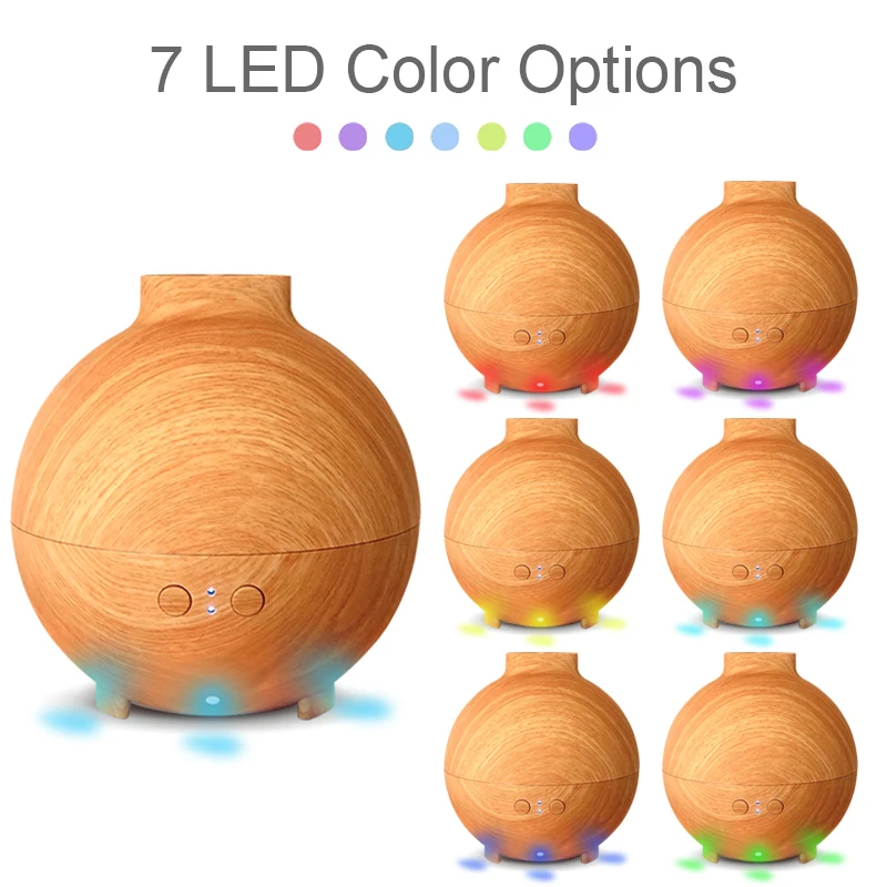 Skup 600ml gorąca sprzedaż LEDLight ultradźwiękowy nawilżacz powietrza Mist Maker Fogger elektryczny rozpylacz zapachów olejek aromaterapia gospodarstwa domowego