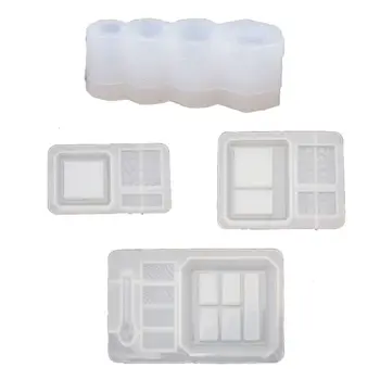 

Lipstick Eyeshadow Palette Epoxy Resin Mold Makeup Case Keychain Pendant Mold