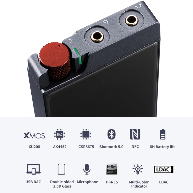 XDUOO XP 2 Pro AK4452 чип Bluetooth 5 0 USB DAC усилитель для наушников AMP с выходом 300 мВт PCM 32 бит/384