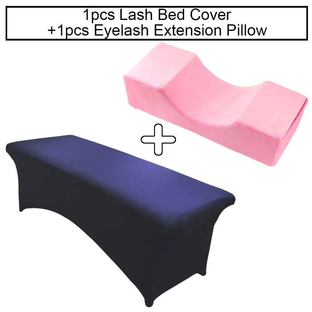 Pink set 5 Шеи, ненатуральные искусственные подушка из пены с эффектом памяти ресниц удлиненная Подушка 1 шт. ресниц покрывала, простыни для ресницы для наращивания макияж в салоне красоты инструмент - Цвет: Pink set 5