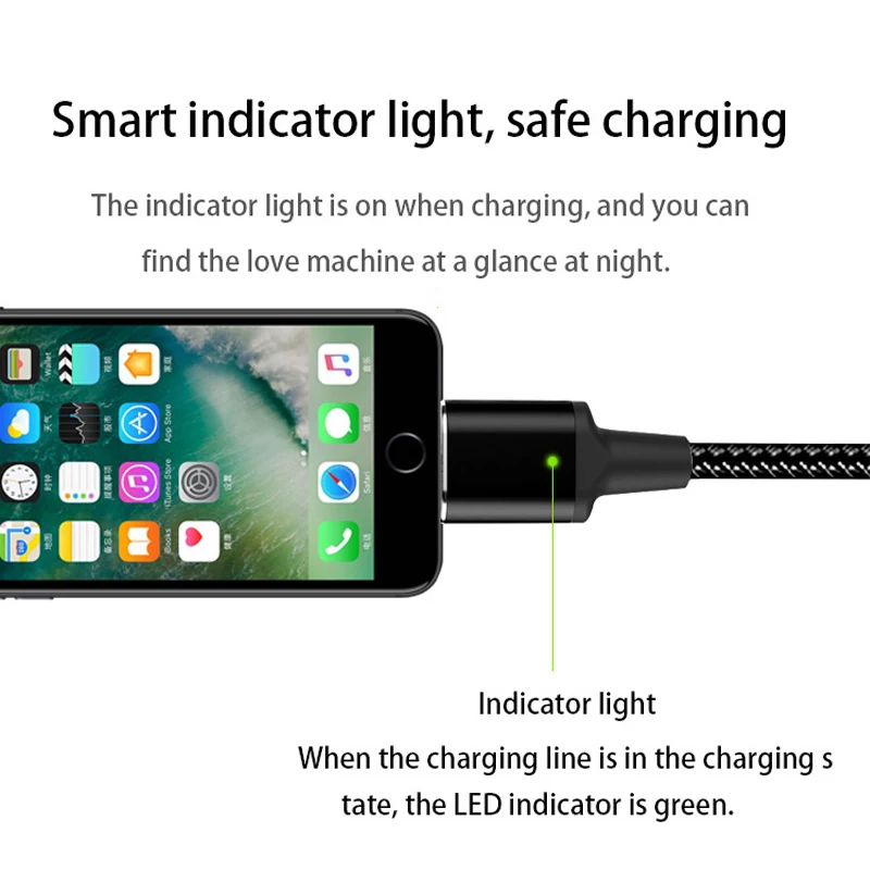 USB-C Магнитный тканый кабель для быстрой зарядки 1,8 m 20 V/5A E-MARK PD100W/87 W/65 W/61 W/60 W/45 W/30 W для iPad/MacBook Pro/Air ноутбук