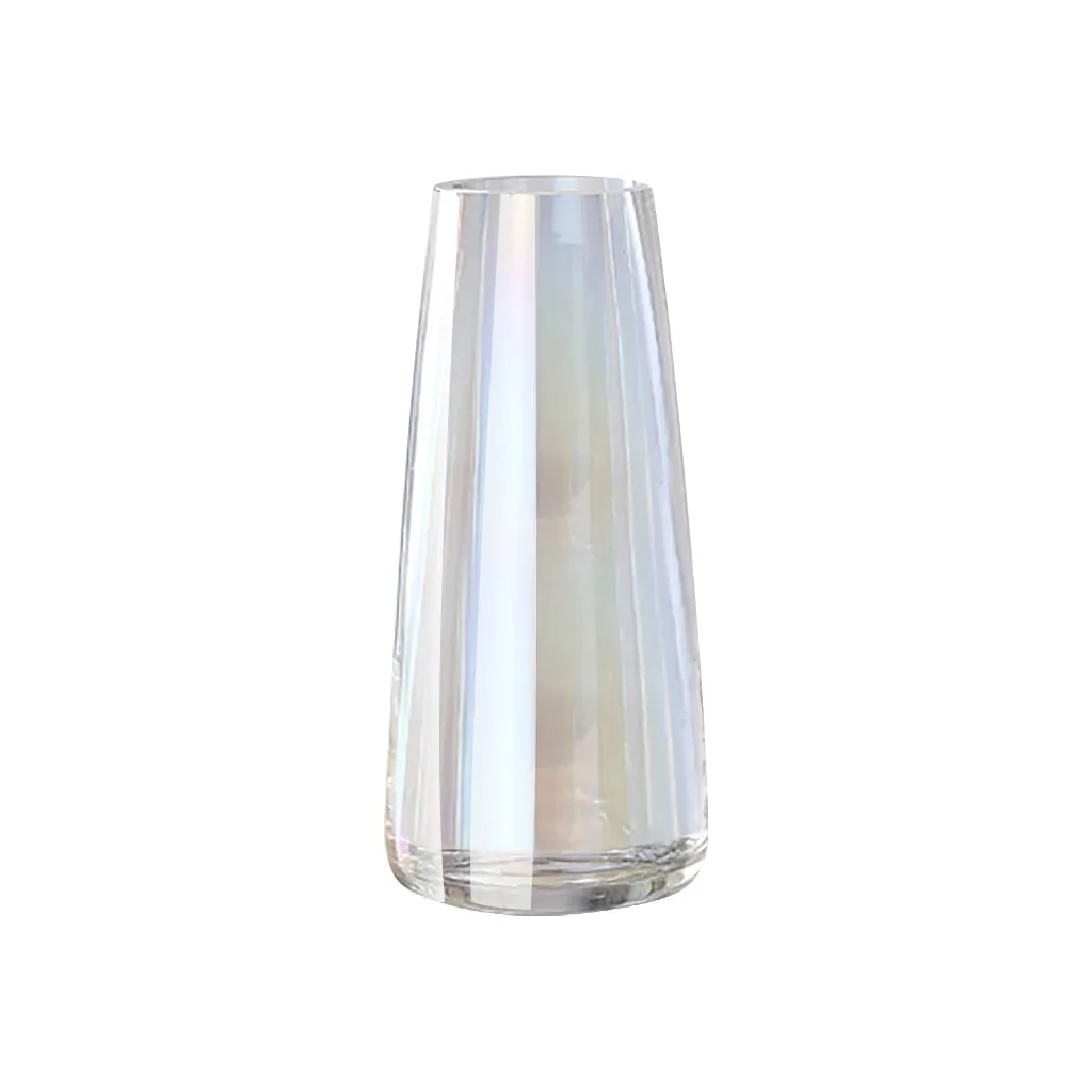 Товары, ваза для цветов, утолщенное Хрустальное стекло для домашнего декора, свадебное или Подарочное стекло, цилиндрическая поддержка, Прямая поставка - Цвет: Clear