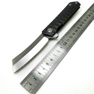 Razor Blade BMT стальной складной нож D2/дамасское лезвие Тактический походный охотничий боевой Флиппер карманные ножи выживания EDC спасательные инструменты - Цвет: Razor Blade
