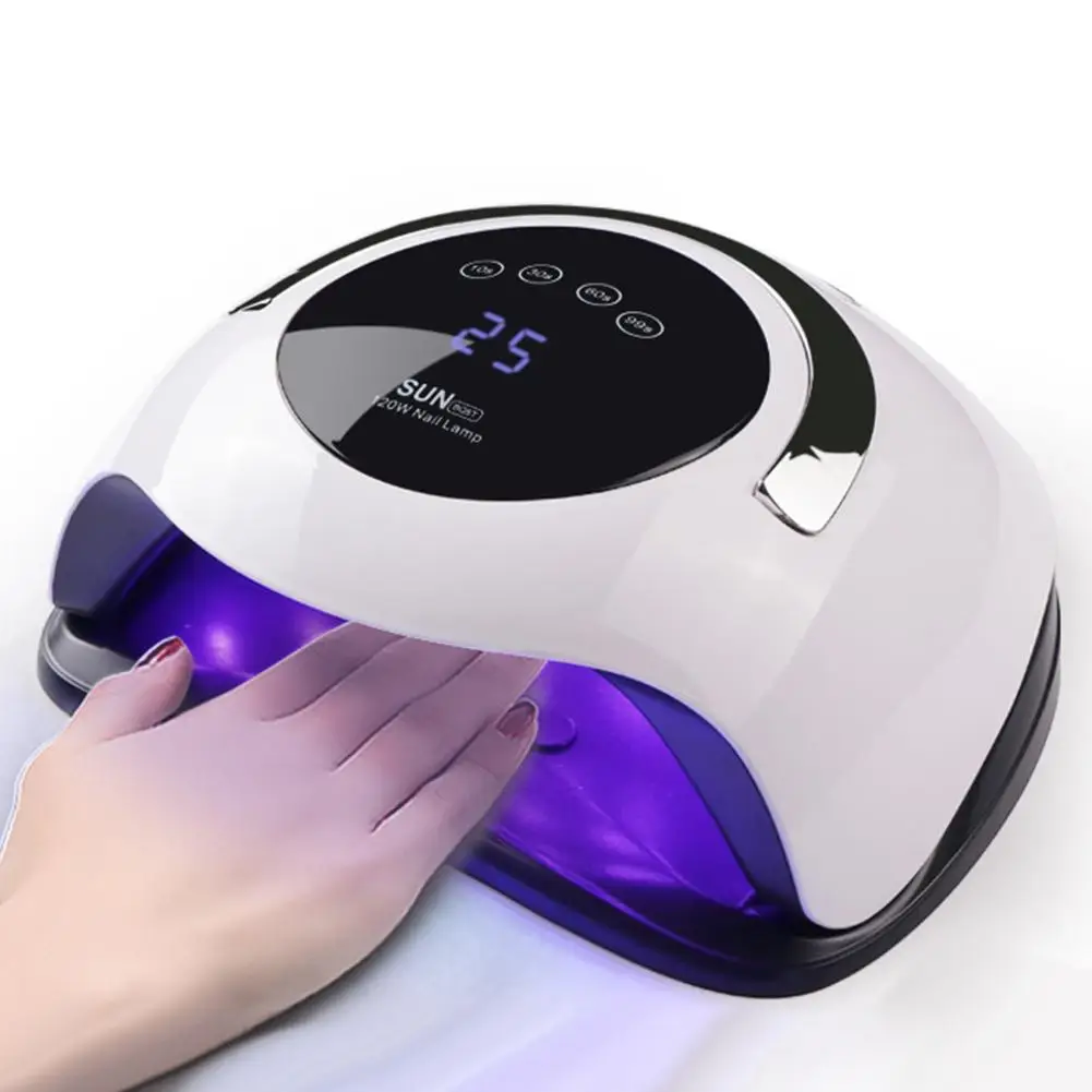

120W Nail Dryer Machine UV LED Lamp Smart Sensing UV Gel Polish Nail Dryer Curing All Gel Drying Lamp Timed Manicure Machine