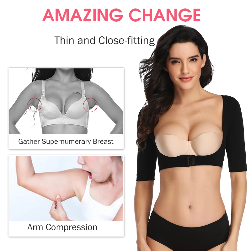 best shapewear Upper Arm Shaper Post Surgical Slimmer Compression Sleeves Posture Corrector Tops Shapewear for Women Slimming Vest shapewear for women