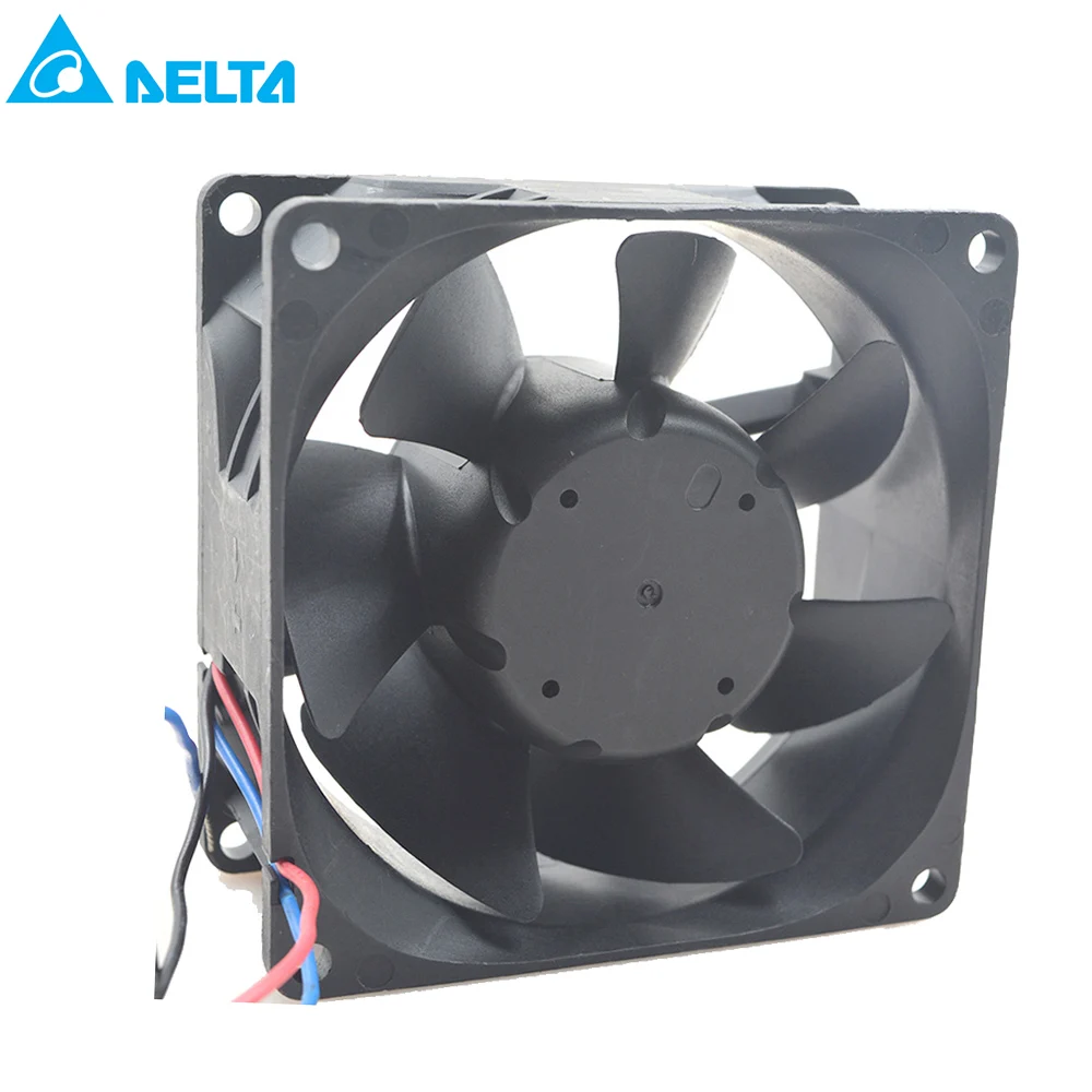 FOR DELTA AFB0812GHE 8038 8CM 80X80X38MM 12V 2.00A 3 Line Chassis Violence Fan