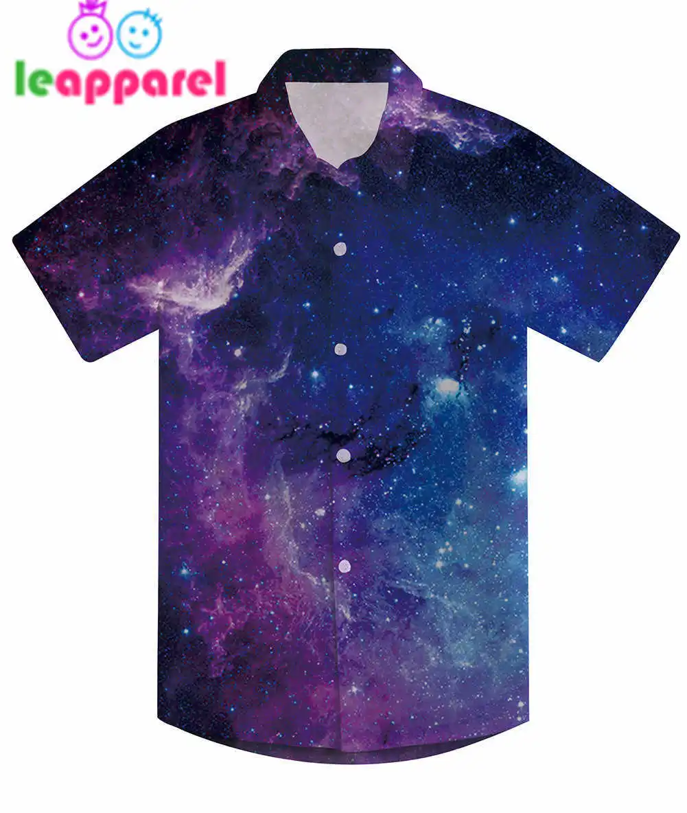 Дизайн; летняя рубашка для мальчиков; рубашка с объемным рисунком; яркая Детская футболка с короткими рукавами и принтом галактики и кота - Цвет: TZDC036