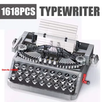 

New 1618PCS Classic Retro Typewriter Technic IDEAS Building Blocks Bricks Writing Machine Toys Children Kids Gifts