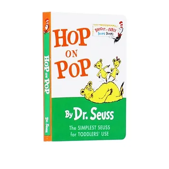

Dr Seuss Hop on Pop Jumps Around His Father's Body Cardboard Educational Children English Reading Montessori Picture Story Book