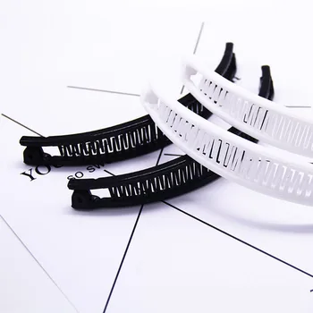 

New Fashion Hair Claws Clip For Women Fish Shape Banana Barrettes Black White color Hairpins Hair Styling Accessories Clamp