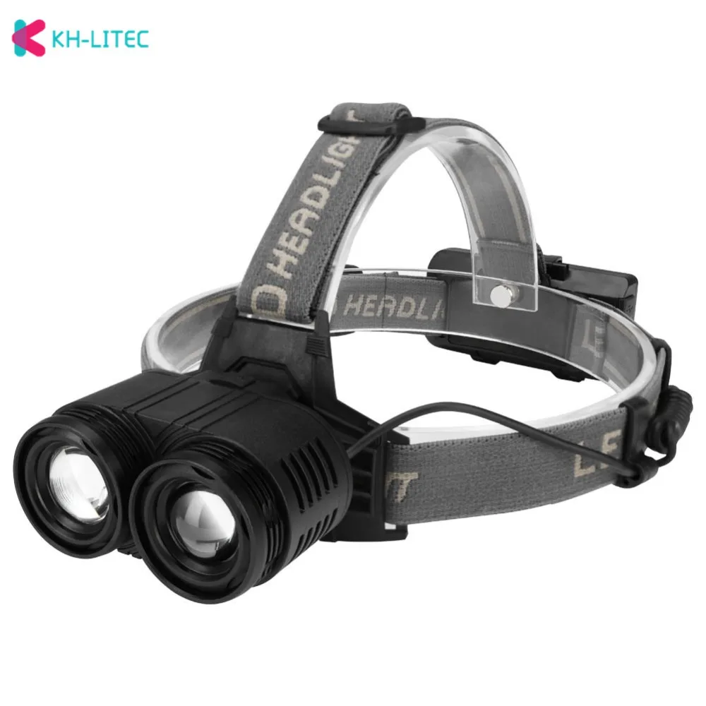 &nbsp;2pcs-XM-L-T6- LED-Headlamp-Headlight-Camping-Light-Zoom-head-flashlight-wearing-rechargeable-light-Head- Lamp-Torch-Hunting-Fishing-Light