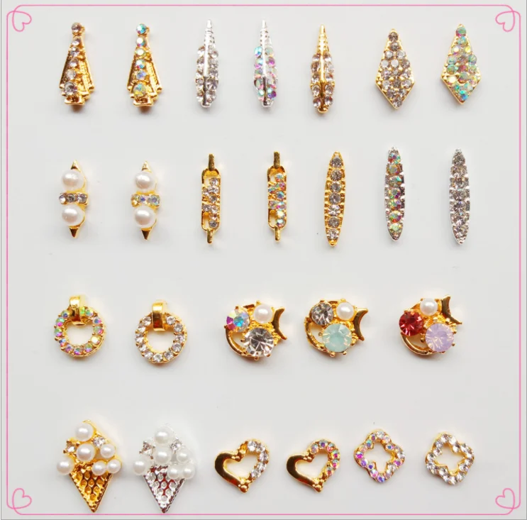 

Popular Japanese nail alloy ornaments in net red
