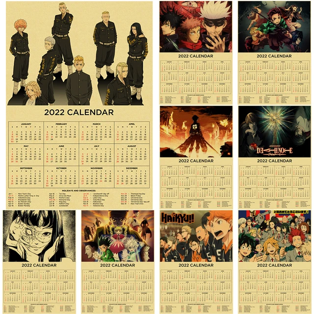 Calendario Haikyuu 2022