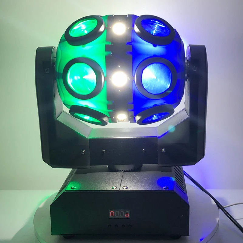 2pcs/lot)New Lighting 12*10W RGBW 4in1 Led& 6*10W White COB Colorful Beam Wash Strobe Effect Moving Head Stage Light