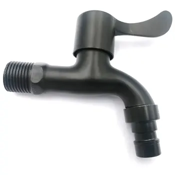 

Multi-functional Durable Faucet Wall-in Faucet Multifunction Faucet Stainless Steel Household Creative 1 in 2 Black Spiral LESHP