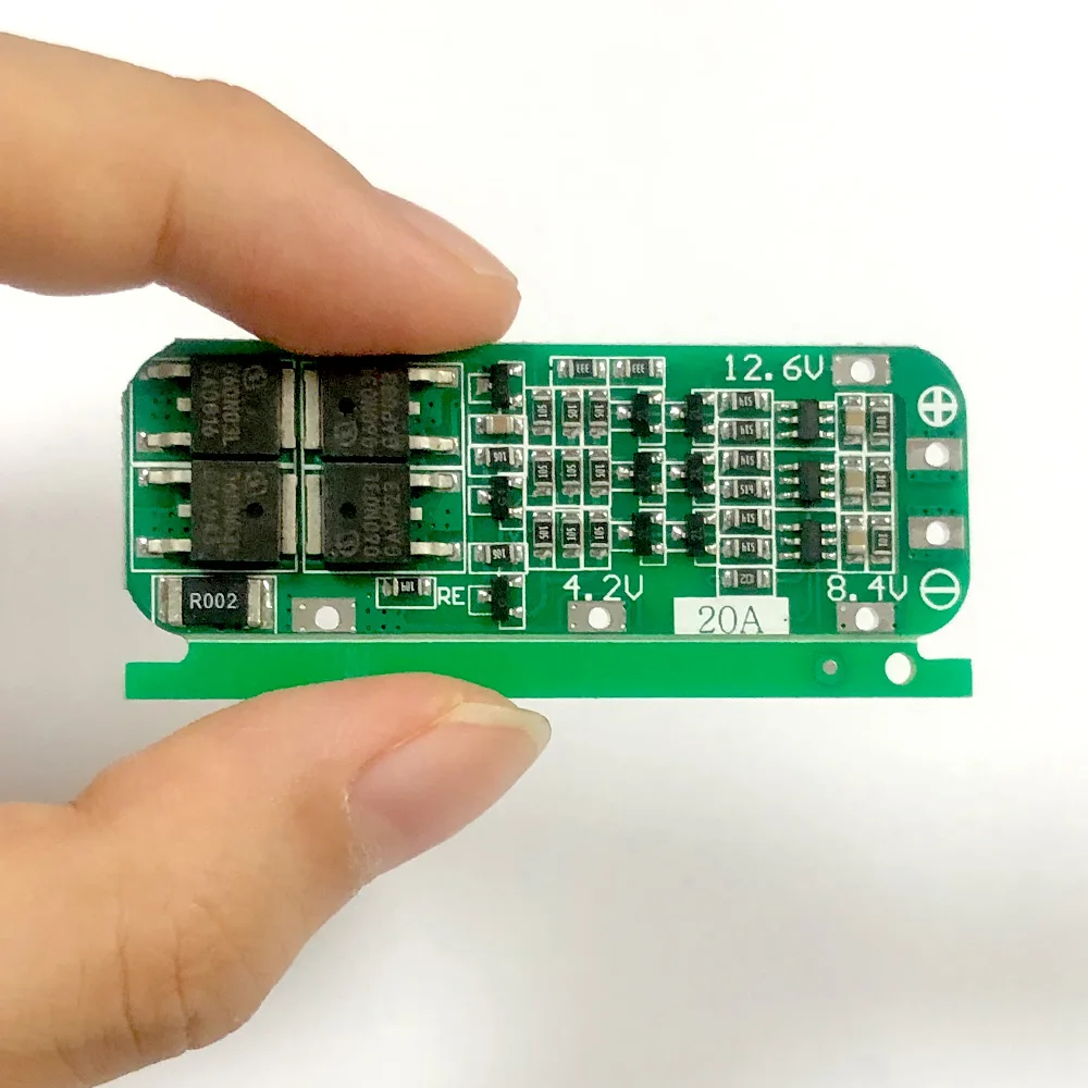 Protection Board 3S 20A Li-ion Lithium Battery 18650 Charger PCB BMS Protect 12.6V Cell 59x20x3.4mm Module | Электронные