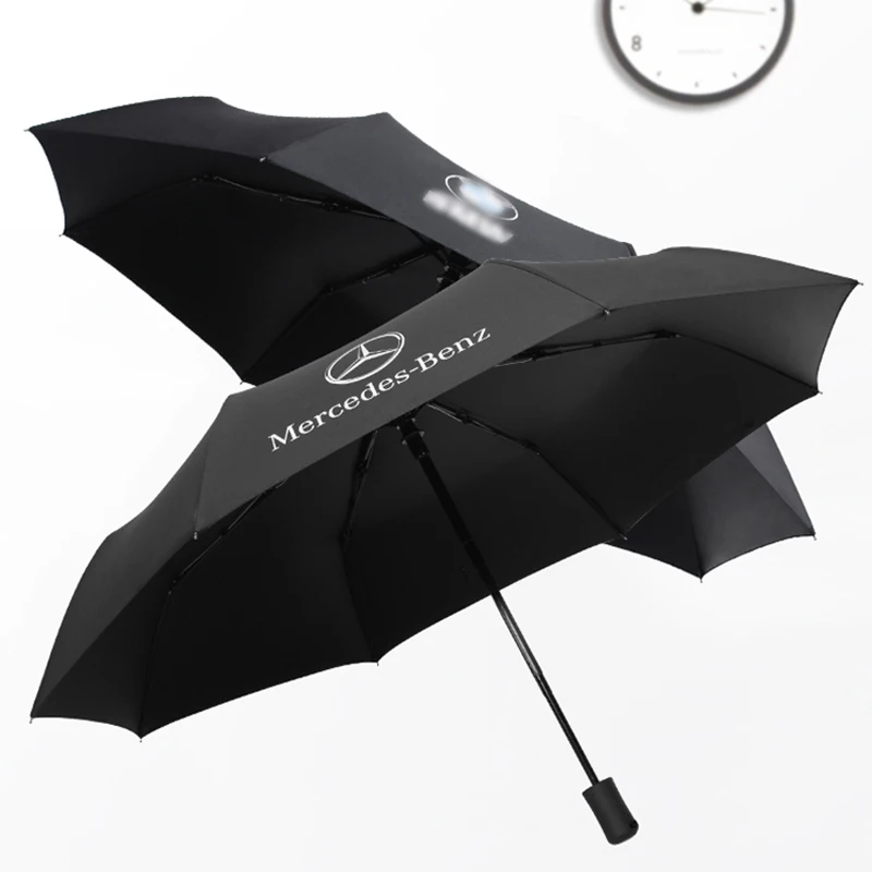 

Fashion Automatic Men's Business Umbrella BMW Mercedes-Benz Special Umbrella 8K Windproof Waterproof Sunscreen Large Umbrella