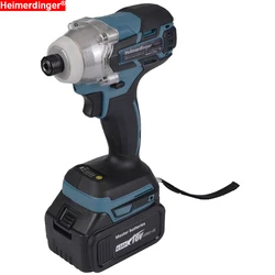 Perceuse électrique Rechargeable sans fil 1/4 pouces 6.35mm, perceuse à percussion sans fil avec une batterie au Lithium 18V 4.0Ah 