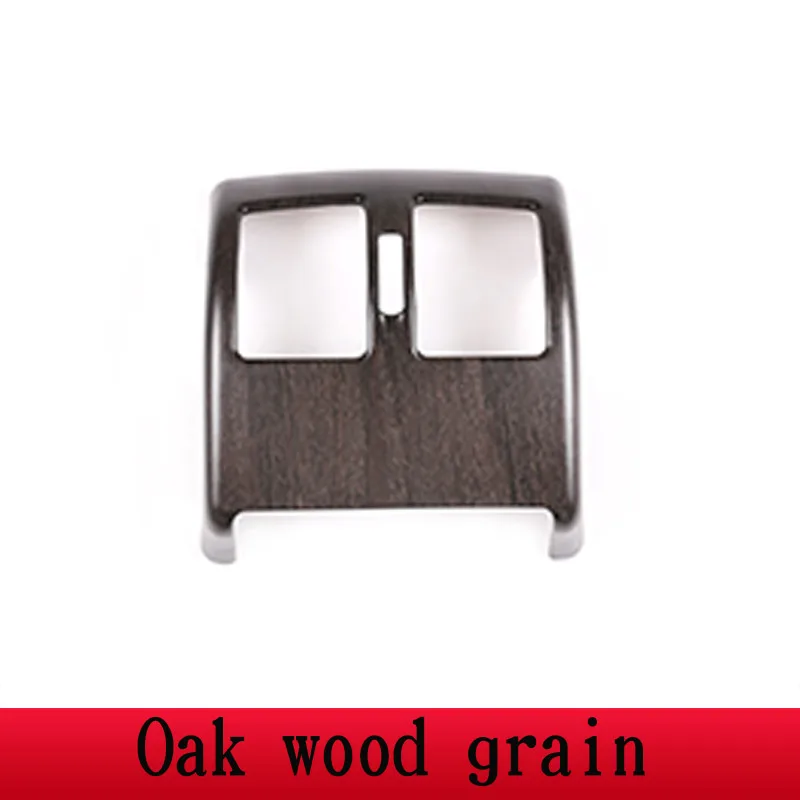 Oak wood grain 5 цветов для Mercedes Benz C Class W204 2008-2013 ABS Автомобильный Вентилятор заднего кондиционера декоративная рамка отделка Аксессуары - Название цвета: Oak wood grain