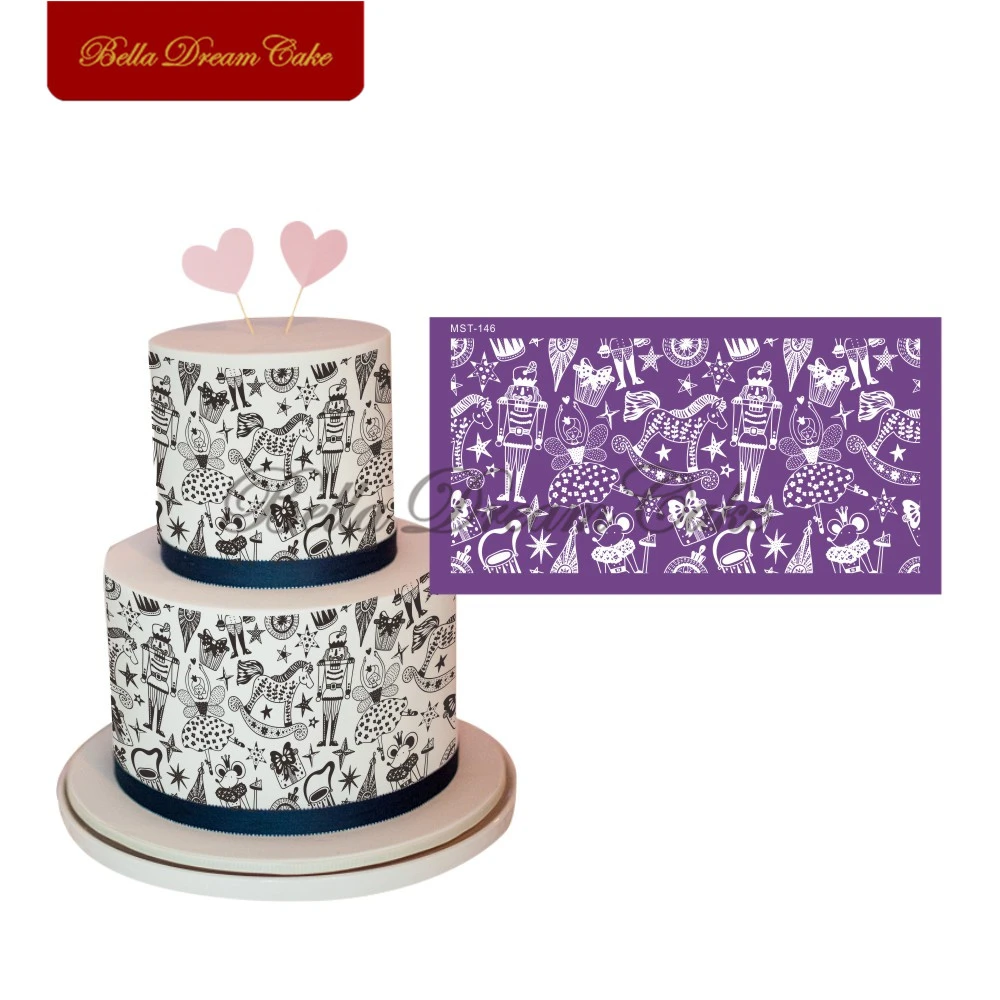 Pochoir De Gateau En Maille Pour La Journee Des Enfants Carrousel De Chevalier Princesse Moule A Gateau Fondant En Tissu Outil De Decoration De Gateau Ustensiles De Cuisson Aliexpress