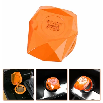 

New Arrival High Quality Auto Car SUV Decorative Orange Accessories Button Start Switch Protection Cover
